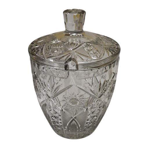 Kristallen bowl met deksel