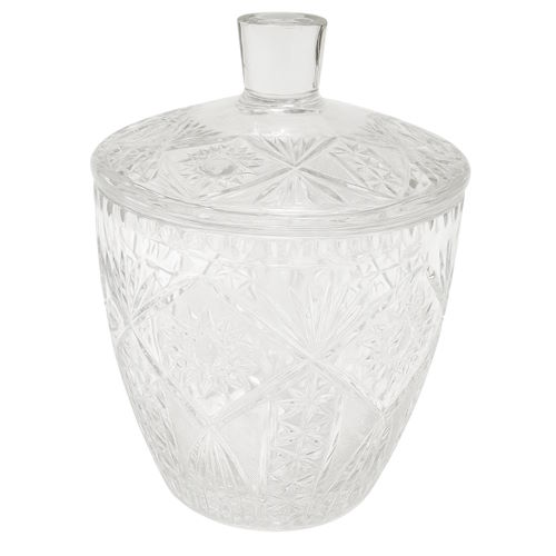 Kristallen bowl met deksel