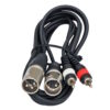 JB systems 2x RCA male - 2x 3pin XLR male