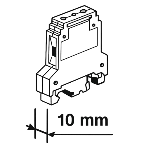 Legrand 37062 Railklem 1p 6mm