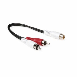 Audio splitterkabel  1x RCA female - 2x RCA male