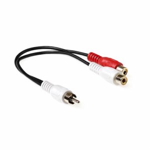AK2025 Audio splitterkabel  1x RCA male - 2x RCA female