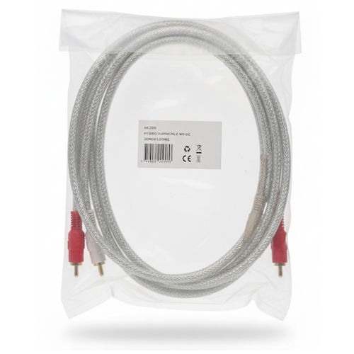 AK2076 Audiokabel  2x RCA male - 2x RCA male