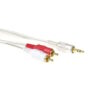 AK2232 Audiokabel  1x 3,5 stereo jack male - 2x RCA male