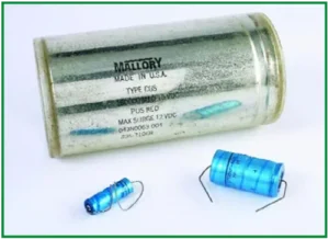 Verzameling van oude axiiale elco's